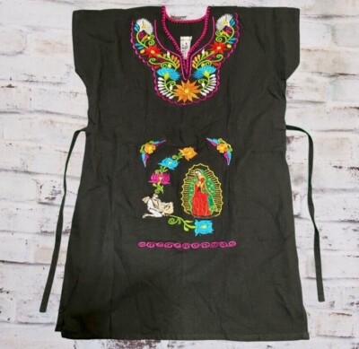 chinese dress ladies Virgen de Guadalupe Dress – Kika's Artesanal main image 0