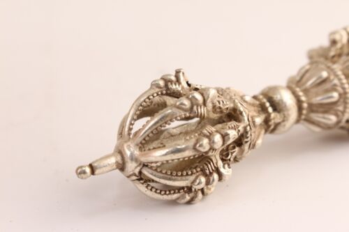 CHINESISCH Tibet Silber Kupfer Sammlung Magische Werkzeuge ziehen Reichtum und Schätze an - Bild 4 von 6
