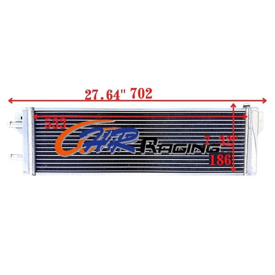 28"x7"x3" size Air to Water Intercooler Aluminum Liquid Heat Exchanger universal Foto 2 de 4
