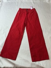 Women's Low-Rise Wide Leg Baggy Jeans - Wild Fable Dark Red 00