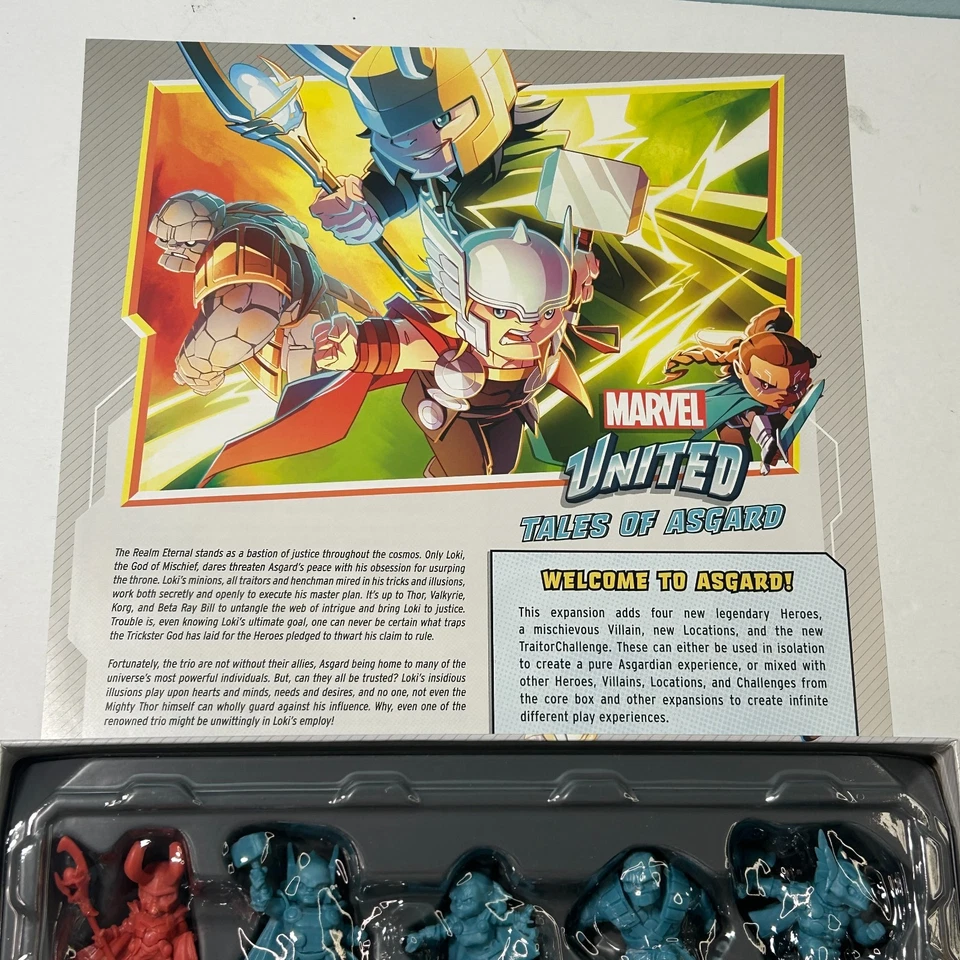 Marvel United Tales of Asgard Expansion Box CMON Open Box Loki Thor New Open Box - Image 4 of 4