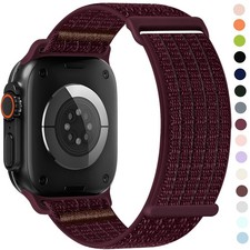 Nylon Breathable Sport Watch Band For Apple Watch Ultra 3 49mm 11 10 9 8 7 SE