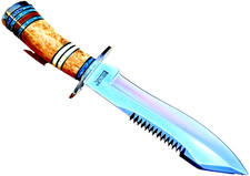 Impact Custom Made Cutlery New Fixed Blade Knife Handcrafted Collectible Knives