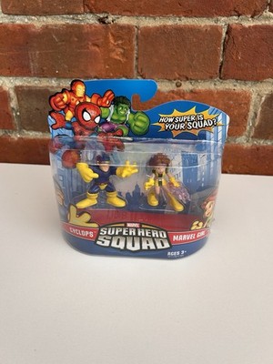 Marvel Super Hero Squad - Cyclops & Marvel Girl Figuren Neu Originalverpackt