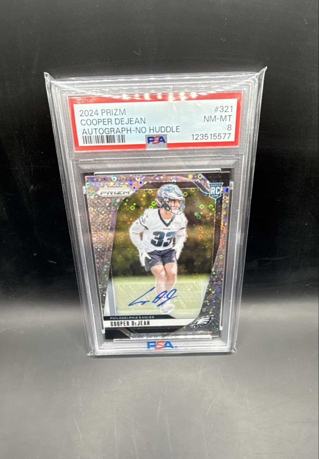 2024 Panini Prizm - Rookies Cooper DeJean #321 No Huddle Prizm Autographs AU, RC