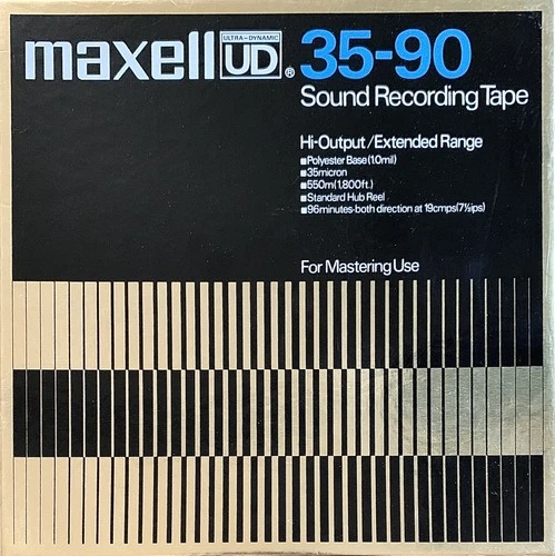 Maxell UD 35-90 Reel to Reel Tape, LP, 7" Tape, 1800 ft