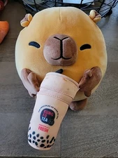SNACKLES Plush 8" Capybara and Kung Fu Tea