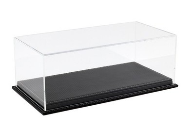 1:18 Atlantic Vitrine Show Case Display Case MULHOUSE with Carbon black leather 