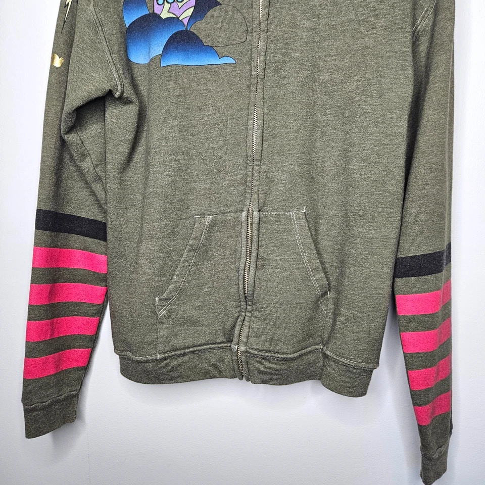 Sudadera con Capucha FREE CITY para Mujer 2 Mediana Cremallera Completa Puño Gráfico Creyentes Hacer Creer Foto 4 de 4