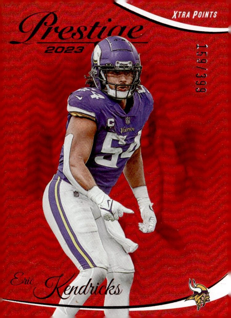 2023 Panini Prestige #191 Eric Kendricks Xtra Points Premium Red #/399