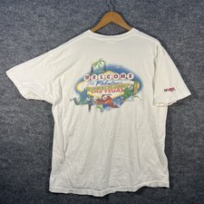 Vintage Jimmy Buffett Margaritaville T-Shirt Mens XL Parrot Las Vegas Y2K 2002