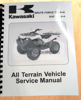 Kawasaki service shop manual 2005, 2006 & 2007 BRUTE FORCE 750 4×4i COMB BOUND