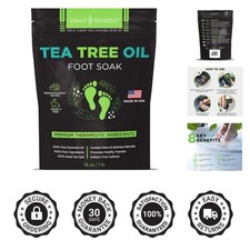 Revitalizing Foot Soak with Epsom Salt and Tea Tree Oil for Foot Care - 16 oz