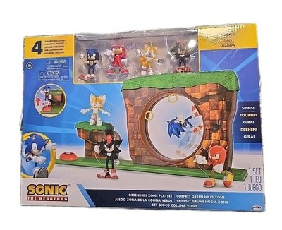 JAKKS Pacific~Sonic The Hedgehog~Green Hill Zone Playset~4 Figures~NEW~SEALED~