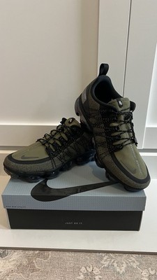 Nike Men s Vapormax Run Utility, Size 11, Medium Olive/reflect Silver