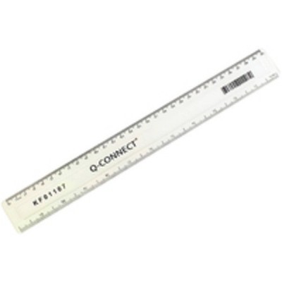 Q-Connect Lineal 300 mm/30 cm transparent KF01107