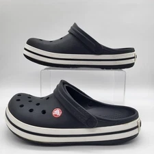 Crocs Unisex Crocband Clog, Black, 10 US Men/12 US Women