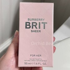New Sealed Burberry Brit Sheer for Her EDT Perfume 50 ml/1.7 oz Authentic