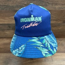 Ironman Triathlon Hat Adjustable Strap Back OSFA 1991 Vintage 90s
