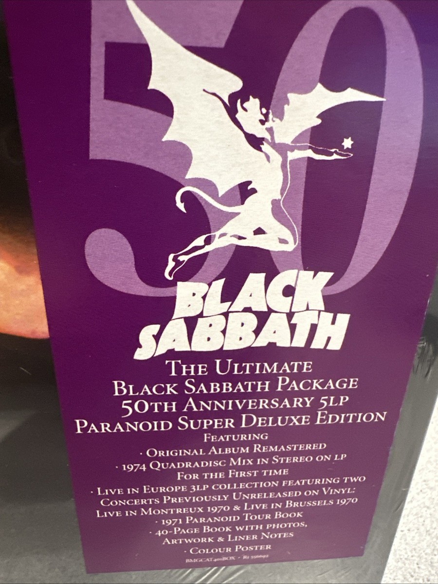 Black Sabbath Paranoid Super Deluxe Edition 5LP Vinyl Box Set SOLD