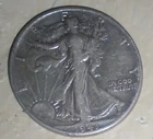 1943 Walking Liberty Half Dollar 50c Coin Solid Collectible 50cents Good Shape!