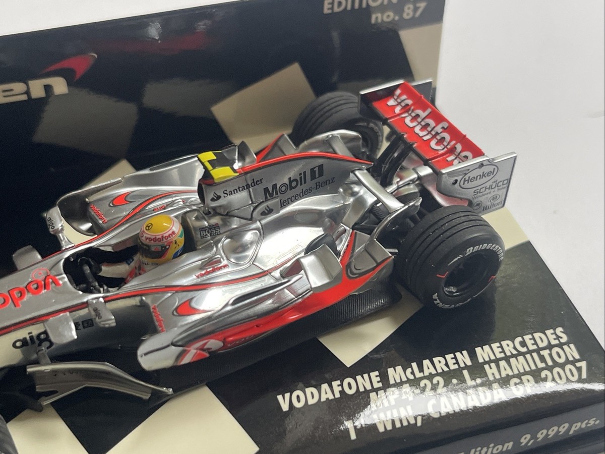 Hamilton Model McLaren MP4-22 F1 car Win Canada 2007 Minichamps