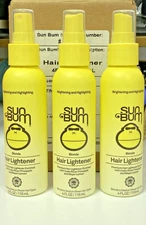 Sun Bum Hair Lightener - UV Protecting Blonde to Medium Brown Hair 4.0 oz *NEW*