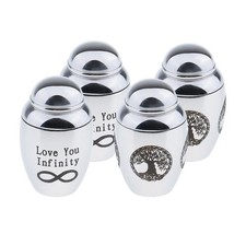 4pcs Waterproof  Cremation Container Jar Memorial Keepsake Casket