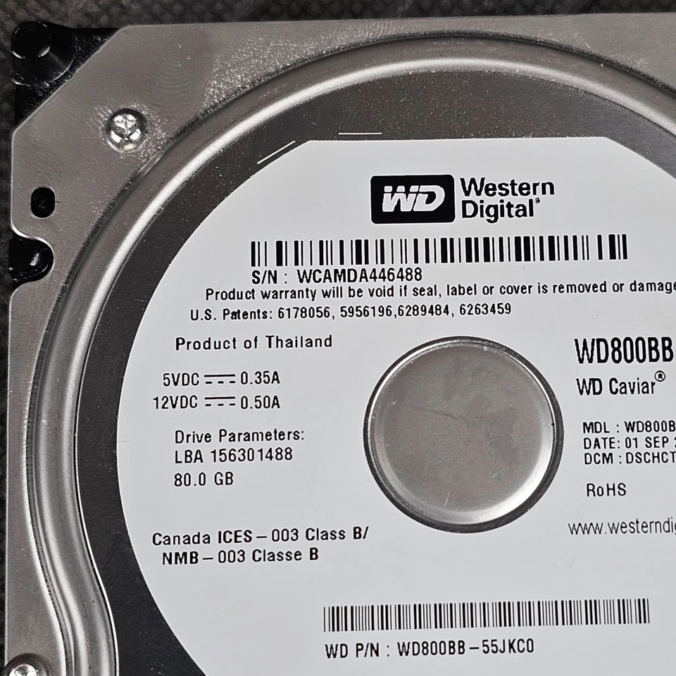 Western Digital WD800BB Caviar 80GB Desktop Hard Disk Drive - Image 3 of 4