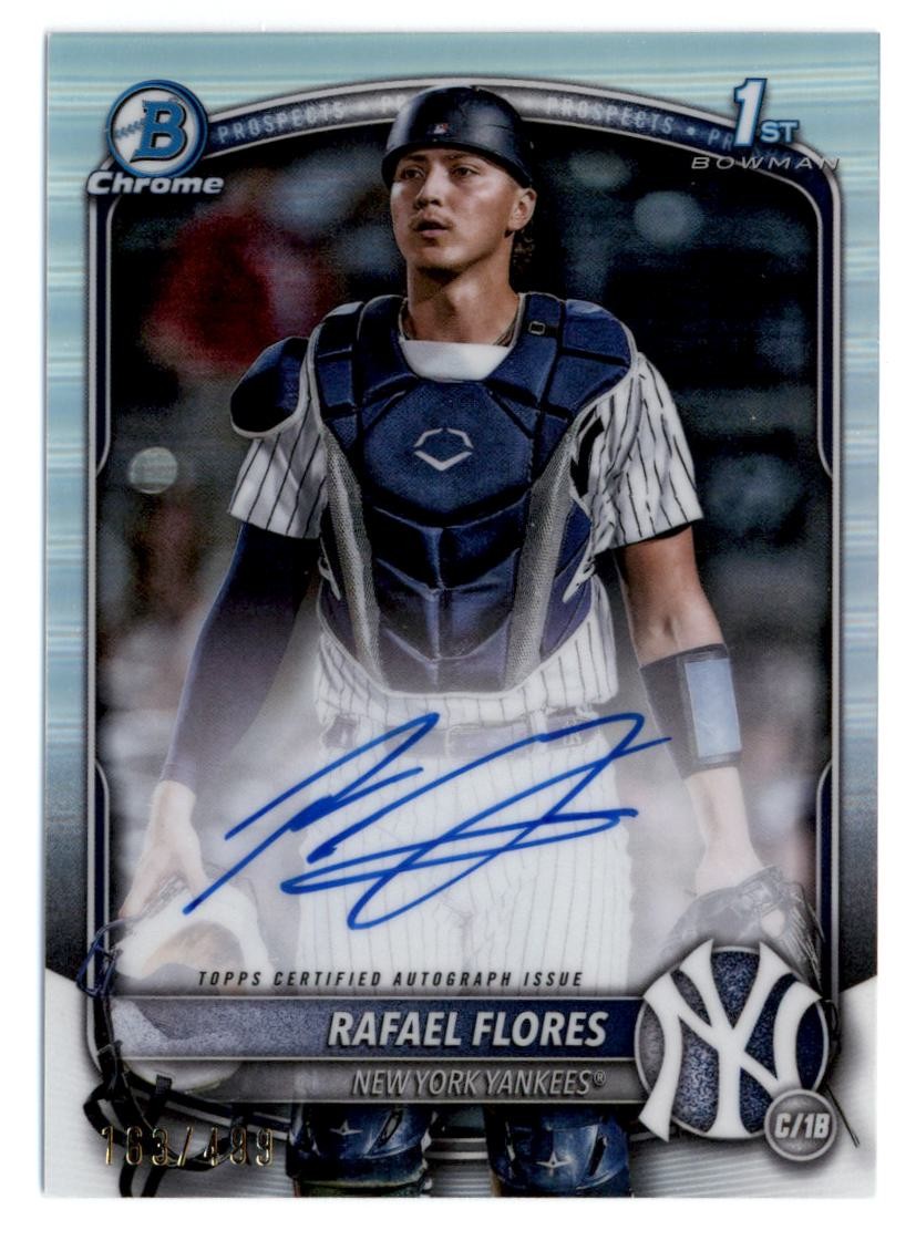 2025 Bowman Chrome Prospect Autographs Refractors #CPARF Rafael Flores 1st /499