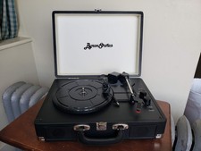 Byron Statics Record Player Classic Turntable KTS-601BT Spins No Further Testing