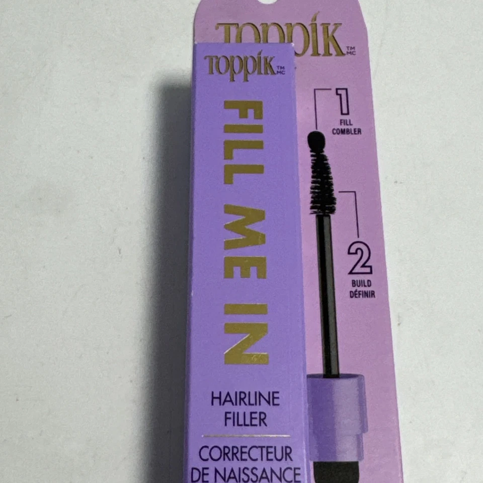 Nuevo relleno Toppik Fill Me In Hair Line Black Noir 0,176 oz sellado Foto 3 de 4
