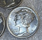 Mercury dimes,lot of 5 41,42,43,44,45, All D Mints  AU Condition Super Nice — photo 8