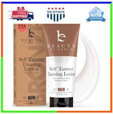 Beauty by Earth Self Tanner   Organic Tanning Lotion for Streak-Free Glow
