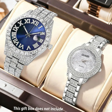 Luxury Couple Quartz Watch Set - Elegant Fashion Accessory for Gifting