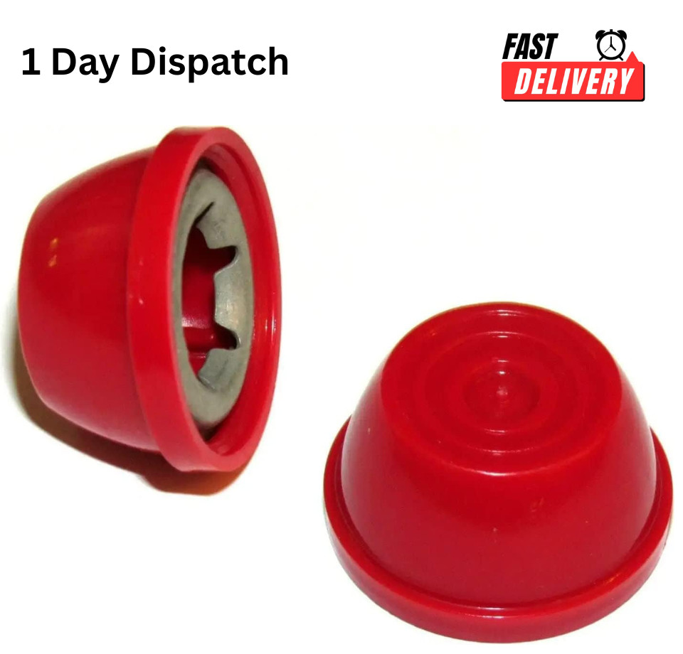 Red Hub Caps 38 Axle for Bike Trike Scooter Wagon