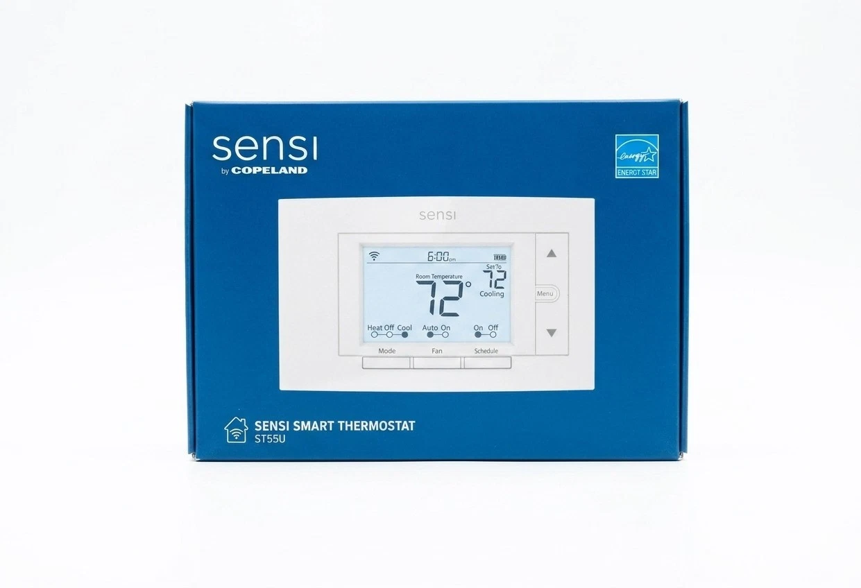 Sensi ST55U Smart Thermostat (Open Box /New) W/11 Pc SD Installation Kit