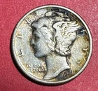1931 US Mercury SILVER Dime "Philadelphia" Mint! XF! Toned! Depression Era!
