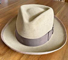 Stetson Whippet fedora 7 3/8, tawny fur felt, Royal Deluxe - Free Shipping