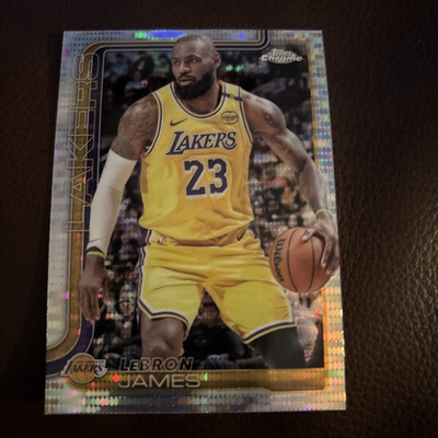 #ad 2025 26 Topps Chrome LeBron James #127 Pulsar Refractor $19.99