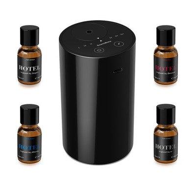 ANZ Waterless Essential Oil Diffuser Starter Kit, Black