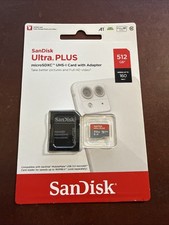 Sandisk Ultra Plus 512GB microSDXC UHS-I Card with Adapter - SDSQUBL-512G-AN6MA