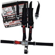5 Point Harness With 2 Inch Padding  Black