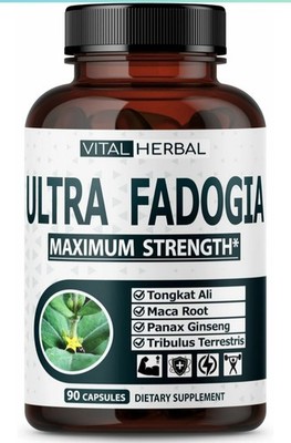 Sealed Vital Herbal Ultra Fadogia Maximum Strength 90 Caps Exp 2026