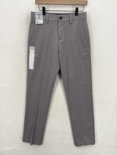 Haggar Premium Comfort Khaki Pants Mens 30x30 Gray Slim Fit Stretch Casual NWT