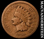 1859 Indian Head Cent- Semi Key Better Date No Reserve #J1534