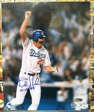 Rare Kirk Gibson 10/15/88 Autographed 8x10 1988 World Series Dodgers Steiner COA