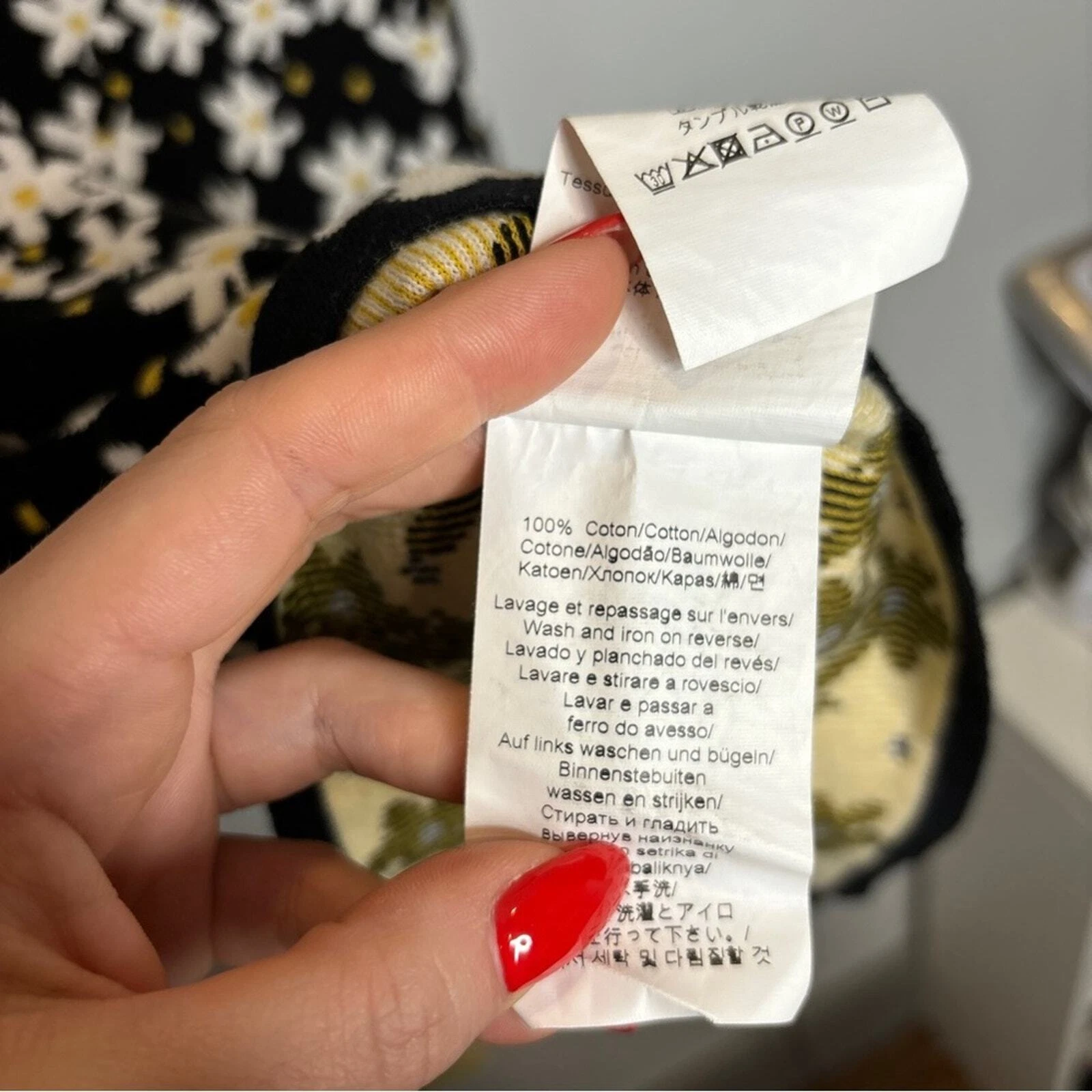 Mini Abito Kenzo Jackie Fiori Maglia Cotone Margherita