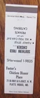 PLATTE WOODS, MISSOURI MATCHBOOK COVER: FOSTER'S CHICKEN DINNER PLACE MATCHCOVER