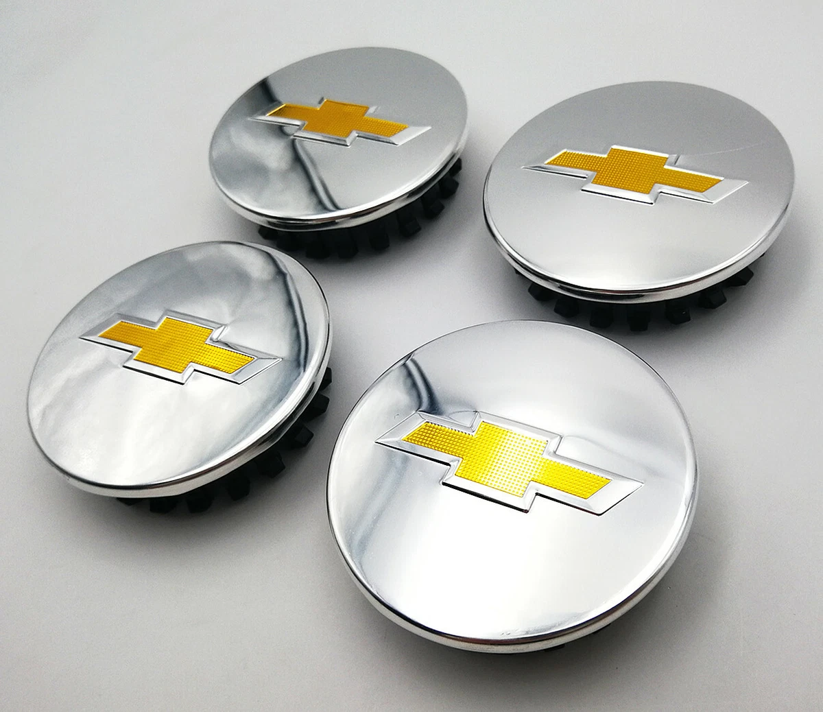 Set of 4 66mm Chrome Wheel Center Hub Caps Emblem Logo For